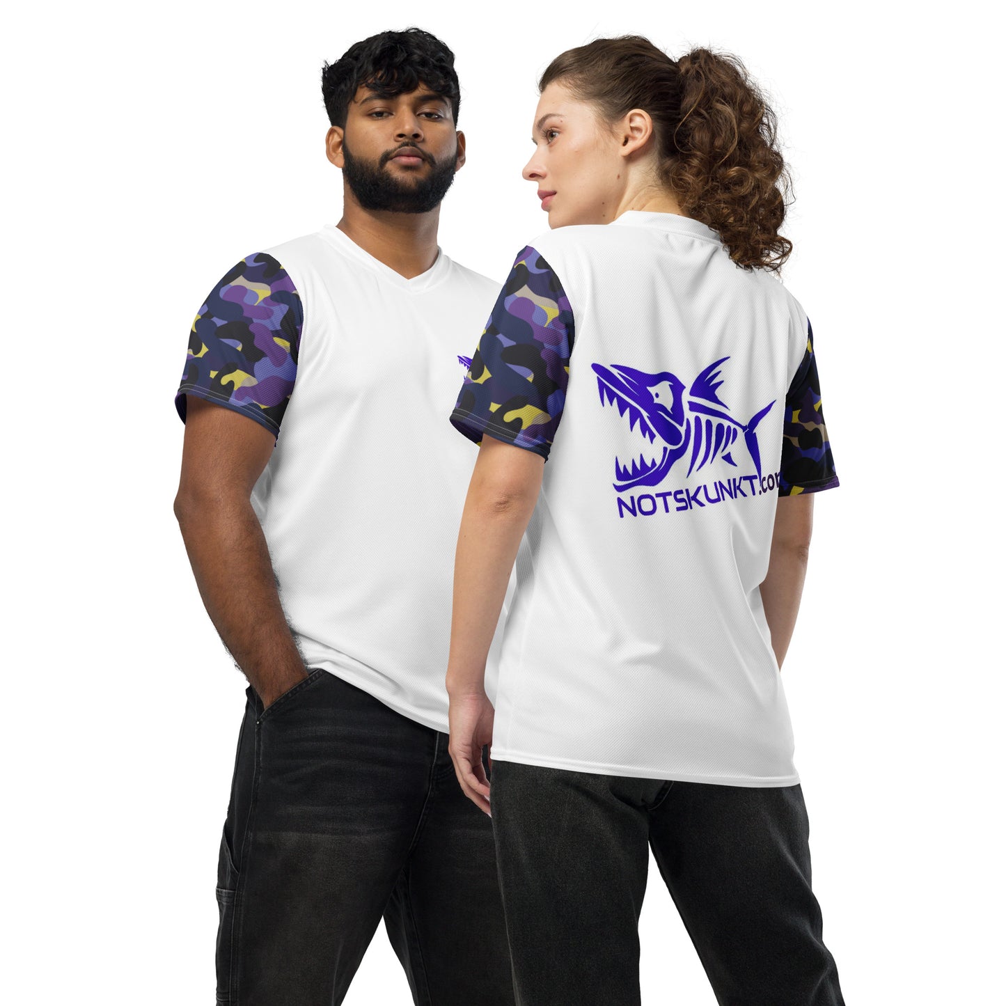 Recycled unisex sports jersey Purple