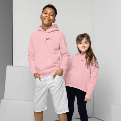 Kids Embroidered Hoodie Front & Back Logo