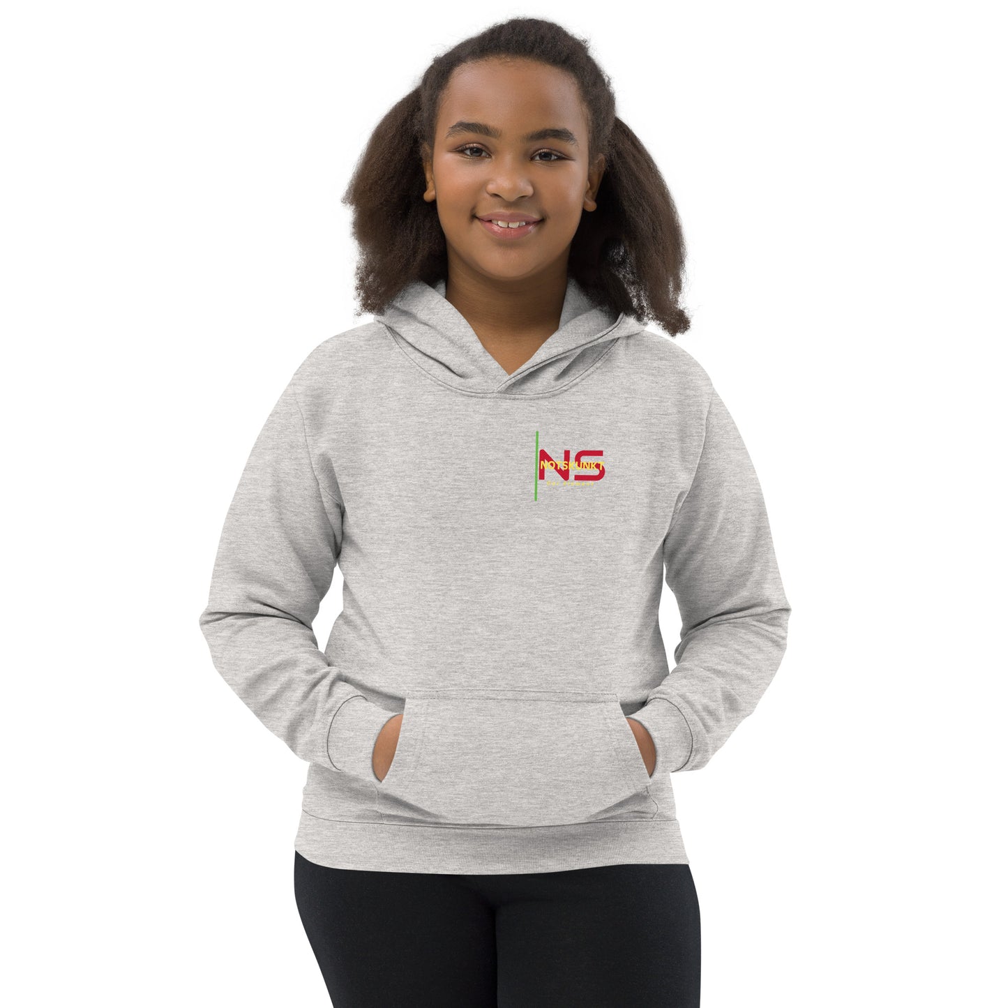 Kids Embroidered Hoodie Front & Back Logo