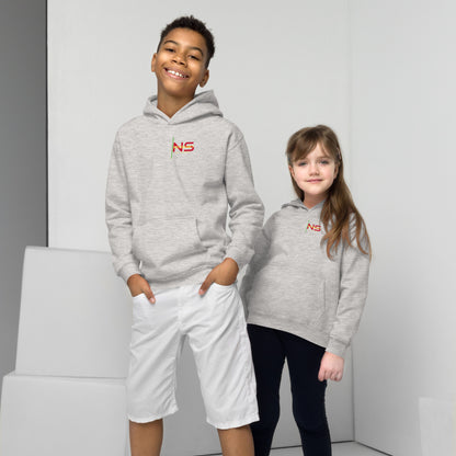 Kids Embroidered Hoodie Front & Back Logo