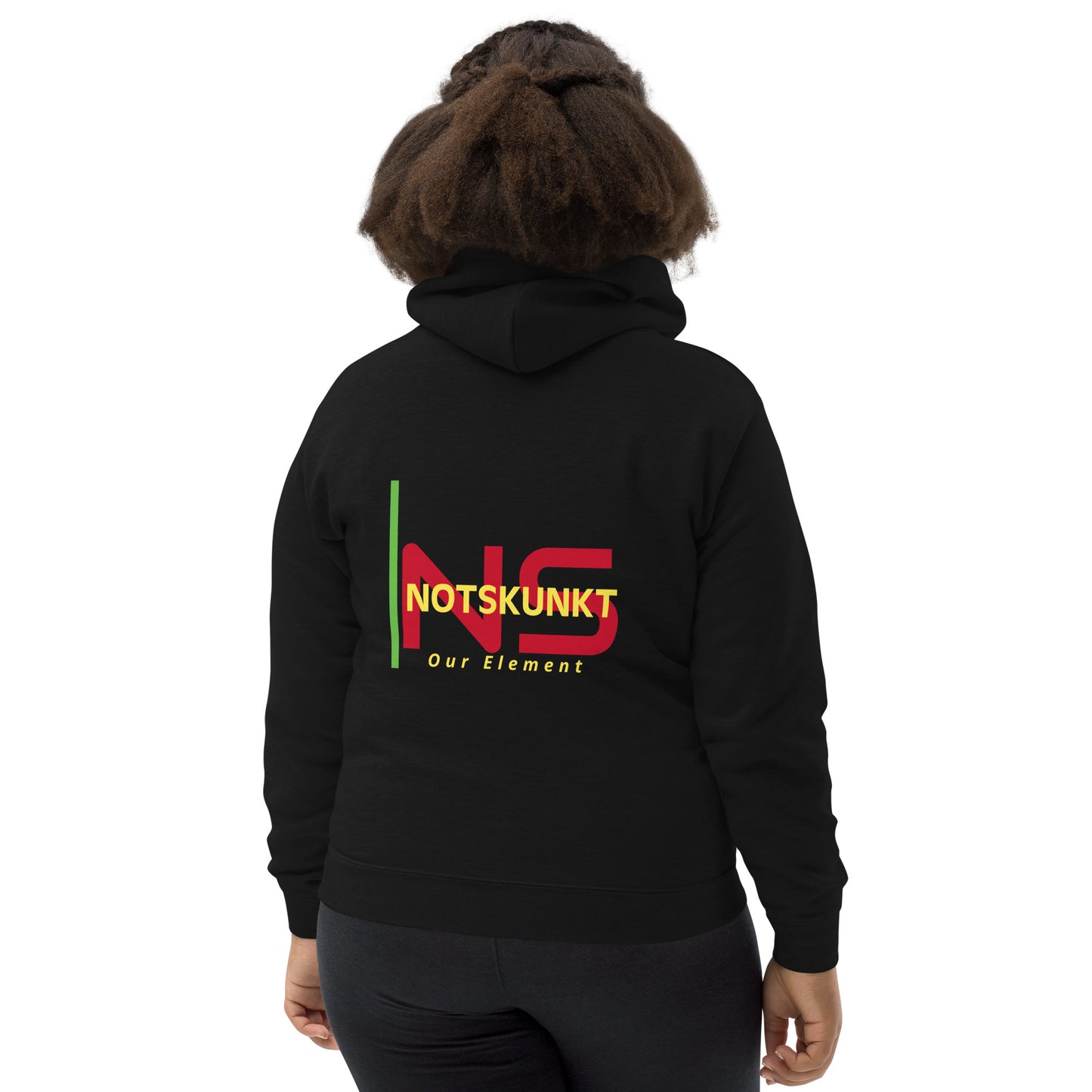 Kids Embroidered Hoodie Front & Back Logo