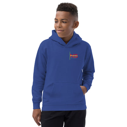 Kids Embroidered Hoodie Front & Back Logo