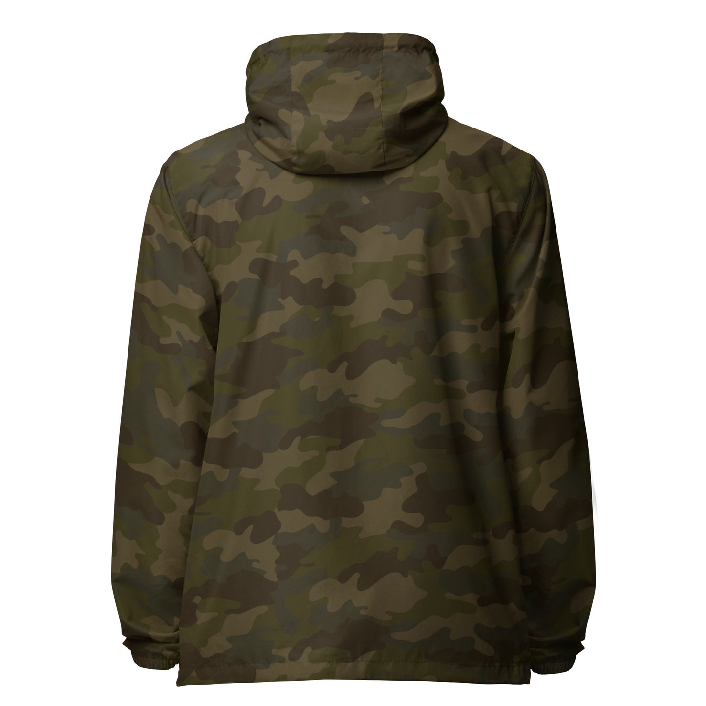 Unisex lightweight zip up camouflage windbreaker