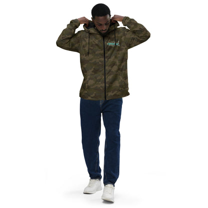 Unisex lightweight zip up camouflage windbreaker